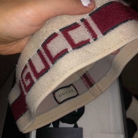 gucci logo headband replica|authentic gucci headband for sale.